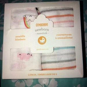 gymboree swaddle blankets